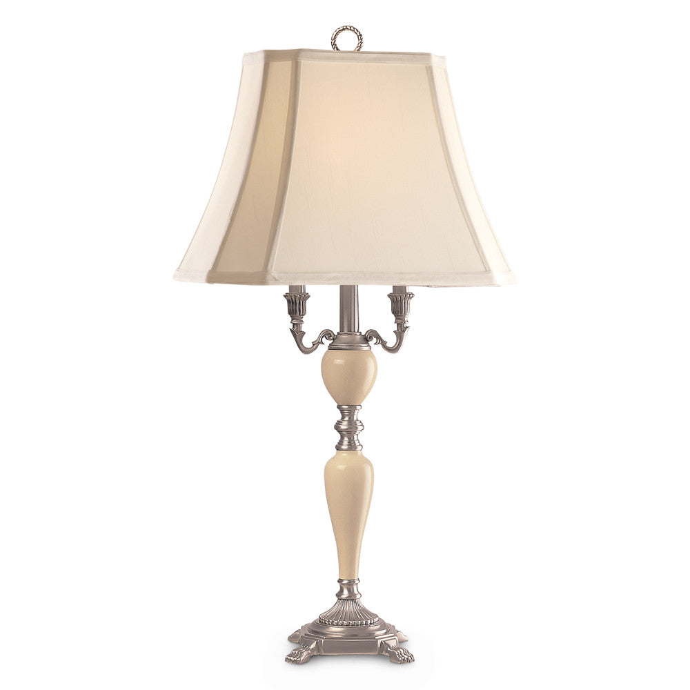 Lite Master Vienna Table Lamp in Nickel on Solid Brass T6947NK-SR