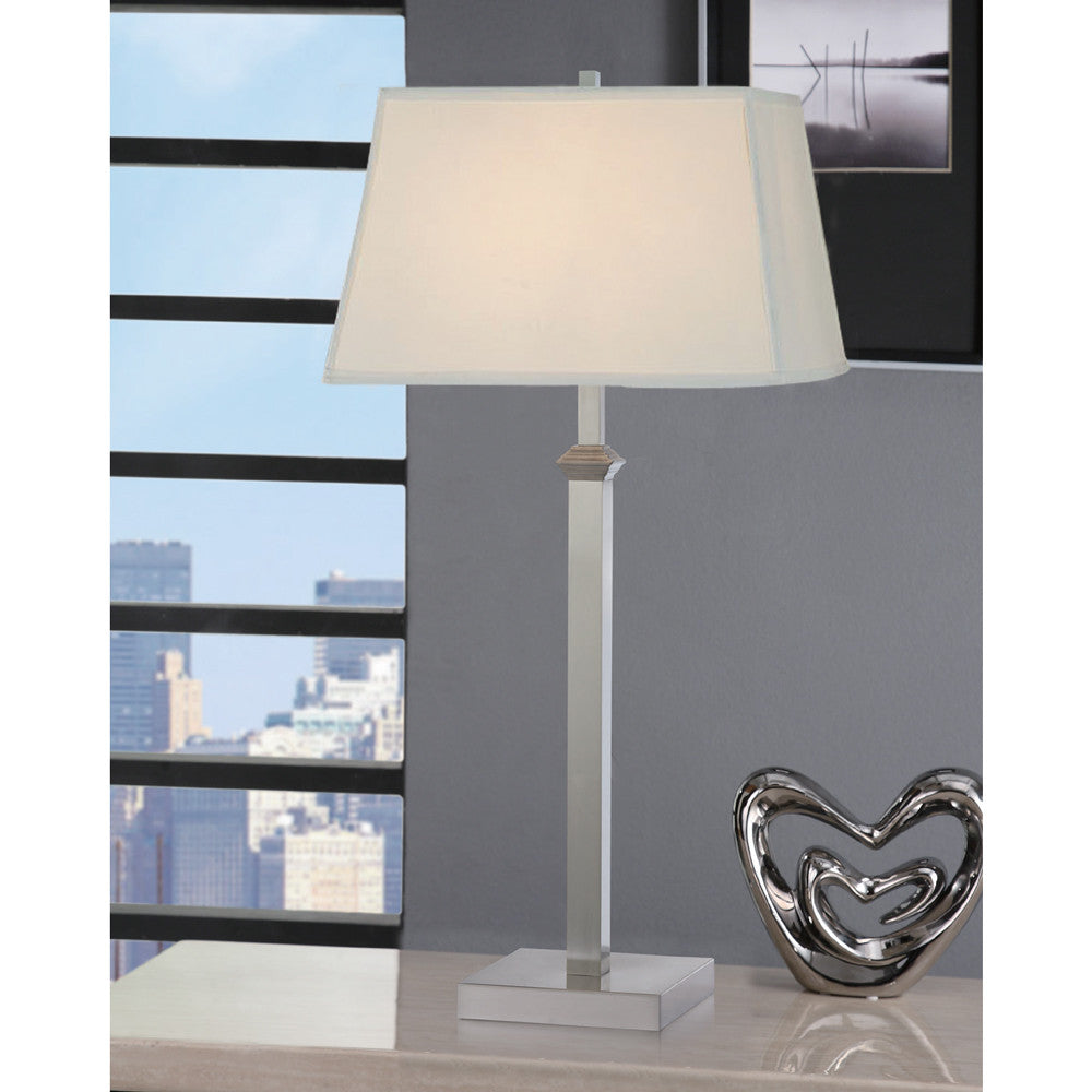 Lite Master Regency Table Lamp in Nickel on Solid Brass T8414NK-SL