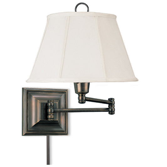 Lite Master Eastport Swing Arm Wall Lamp in Dark Solid Brass W3548DB-SL