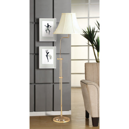 Lite Master Camille Adjustable Floor Lamp Polished Solid Brass F5624PB-SL