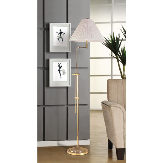 Lite Master Camille Adjustable Floor Lamp Polished Solid Brass F5624PB-SR