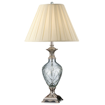 Lite Master Carlisle Table Lamp in Chrome on Solid Brass with Crystal T5033CR-SR