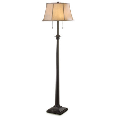 Lite Master Wellington Floor Lamp in Oil Rubbed Bronze on Solid Brass Finish F2511RZ-SL