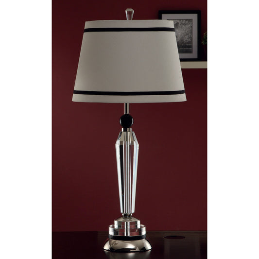 Lite Master Uptown Lamp Chrome Finish with Crystal T4836CR-SR