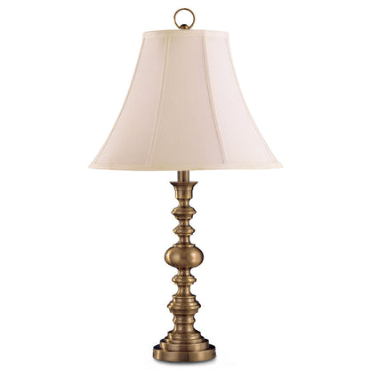 Lite Master Hadley Table Lamp Antique Solid Brass T2300AB-SL