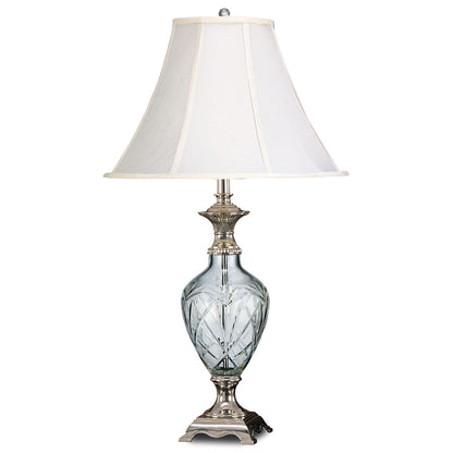 Lite Master Carlisle Table Lamp in Chrome on Solid Brass with Crystal T5033CR-SL