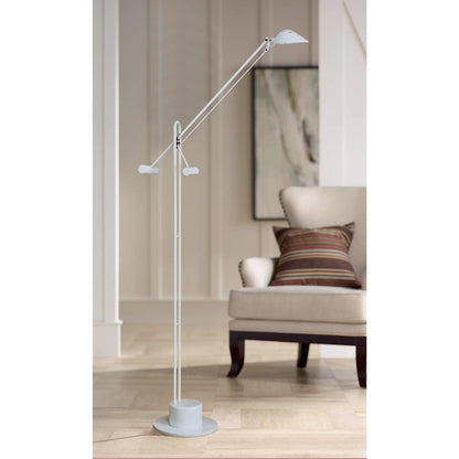 Lite Master Colby Floor Lamp in White Finish F1212WT