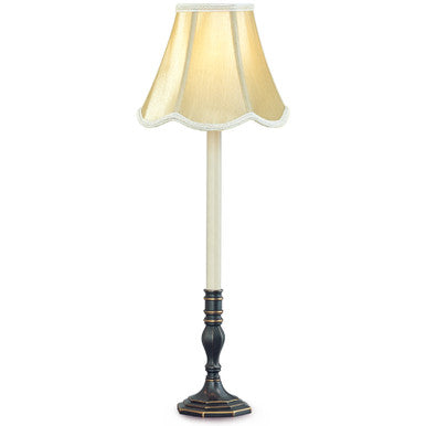 Lite Master Addison Table Lamp in Oil Rubbed Bronze on Solid Brass with Scalloped Shade T6111RZ-SR