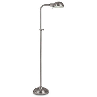 Lite Master Spencer Floor Lamp in Nickel on Solid Brass Finish F5610NK