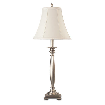 Lite Master Manhattan Table Lamp in Nickel on Solid Brass T6066NK-SL