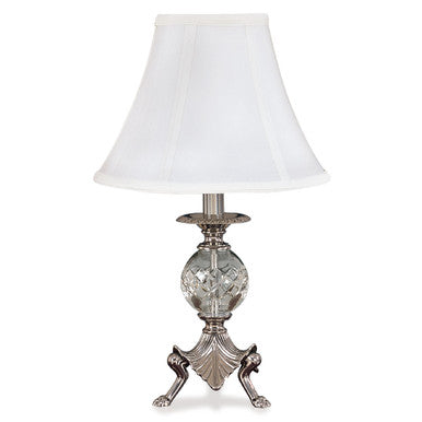 Lite Master Sophia Table Lamp in Chrome on Solid Brass with Crystal T4930CR-SL