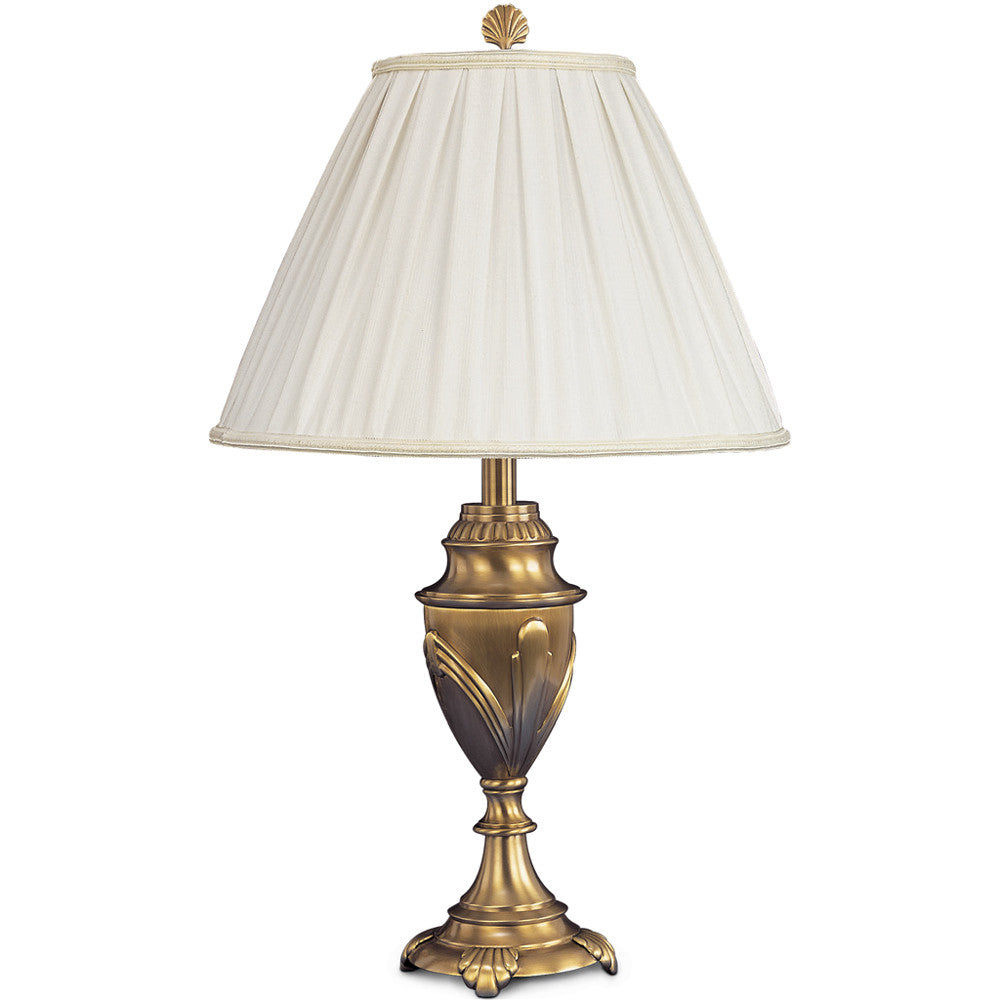 Lite Master Cassandra Table Lamp in Antique Solid Brass T6437AB-SR