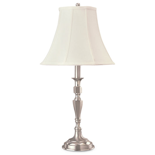 Lite Master Philadelphia Table Lamp in Nickel on Solid Brass T6252NK-SL