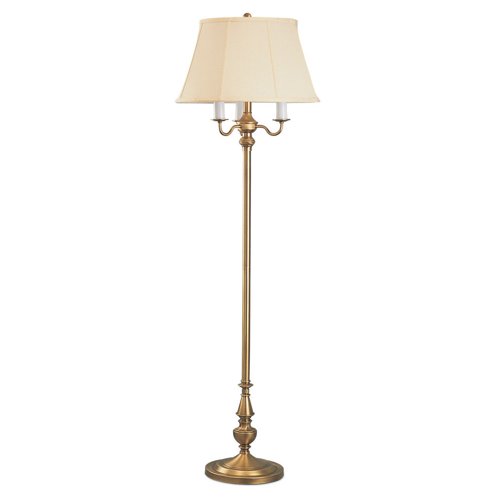 Lite Master Greenwich Floor Lamp Antique Solid Brass F7578AB-SL