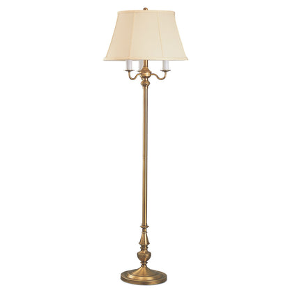 Lite Master Greenwich Floor Lamp Antique Solid Brass F7578AB-SL