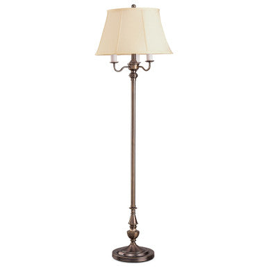 Lite Master Greenwich Floor Lamp Dark Solid Brass F7578DB-SL