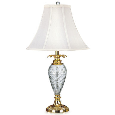 Lite Master Wentworth Table Lamp in Polished Solid Brass with Crystal T4937PB-SL