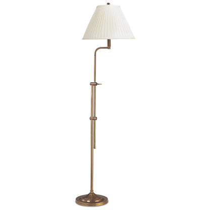 Lite Master Camille Adjustable Floor Lamp Antique Solid Brass F5624AB-SR