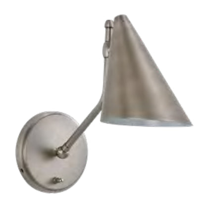 Lite Master Mulberry Adjustable Wall Sconce in Antique Nickel on Solid Brass W3647AN