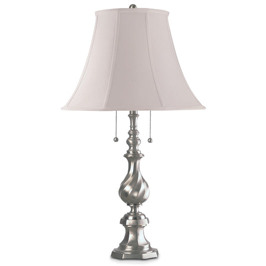 Lite Master Surrey Table Lamp in Nickel on Solid Brass T2105NK-SL