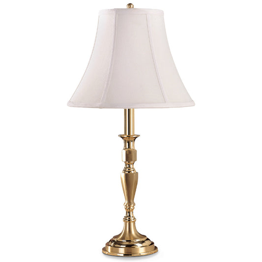 Lite Master Philadelphia Table Lamp in Satin and Polished Solid Brass T6252SN-SL