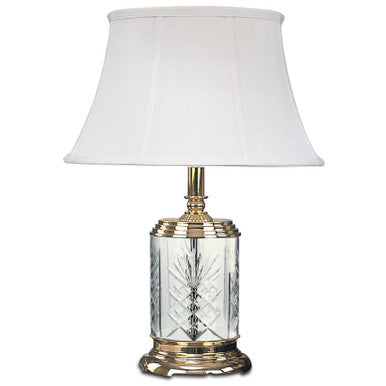 Lite Master Cheshire Table Lamp in Polished Solid Brass with Crystal T4972PB-SL