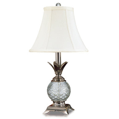 Lite Master Edmonton Table Lamp in Chrome on Solid Brass with Crystal T4925CR-SL