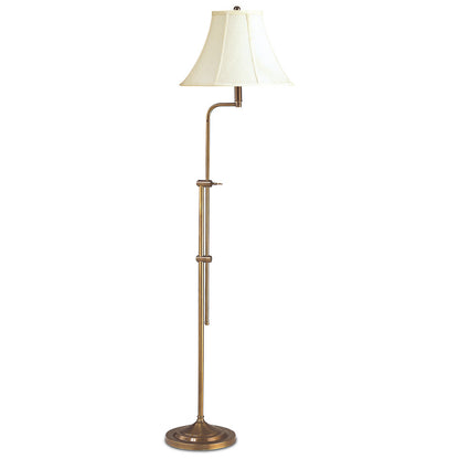 Lite Master Camille Adjustable Floor Lamp Antique Solid Brass F5624AB-SL