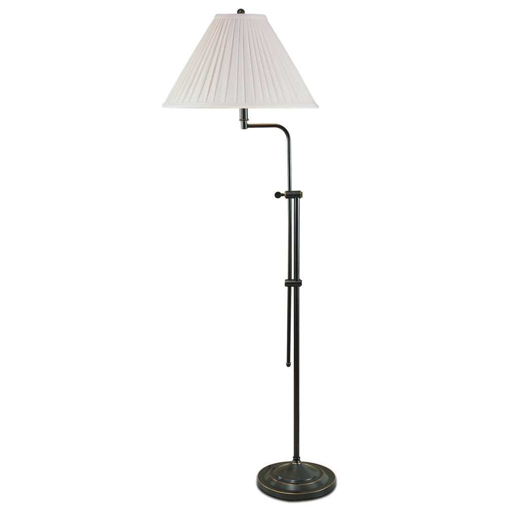 Lite Master Camille Adjustable Floor Lamp Oil Rubbed Bronze on Solid Brass F5624RZ-SR