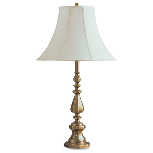 Lite Master Charlemont Table Lamp in Antique Solid Brass Finish T2000AB-SL