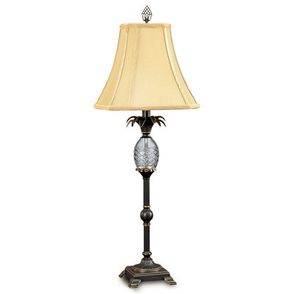 Lite Master Althea Table Lamp in Oil Rubbed Bronze on Solid Brass with 24% Lead Crystal T5008PB-SR