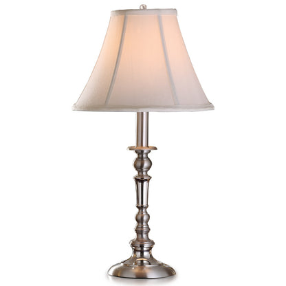 Lite Master Brockton Table Lamp in Nickel on Solid Brass T6187NK-SL