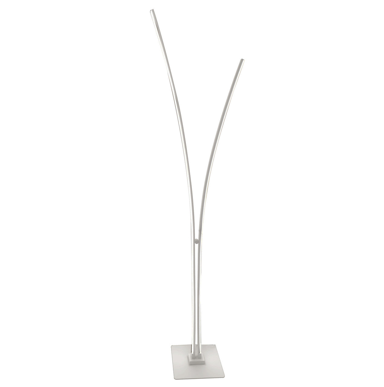 Dainolite 34W Floor Lamp, Matte White w/ White Acrylic Diffuser VIN-6536LEDF-MW