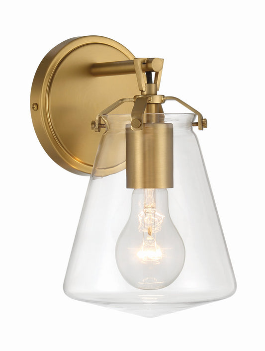 Crystorama Voss 1 Light Luxe Gold Sconce VSS-7001-LG