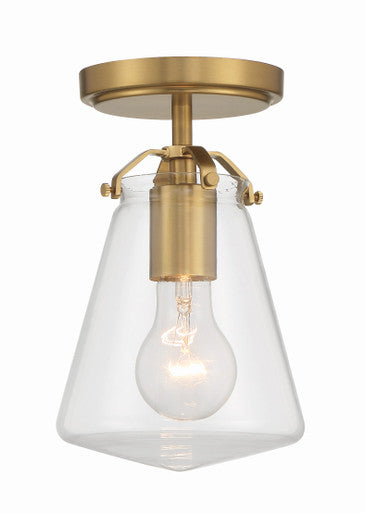 Crystorama Voss 1 Light Luxe Gold Semi Flush Mount VSS-7002-LG_CEILING