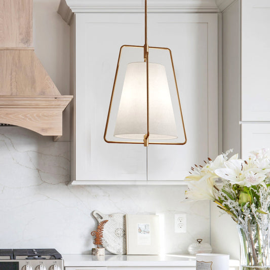 SPECIAL BUY: Visual Comfort Studio - Studio Collection Allis Transitional 1 Light Pendant in Satin Brass 6507401-848