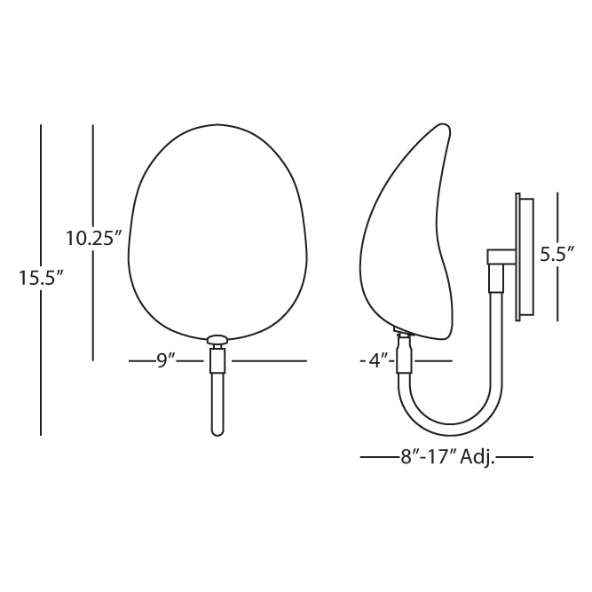 Robert Abbey  Rico Espinet Rico Espinet Racer Wall Sconce in Modern Brass Finish with Satin White Adjustable Shades W1524