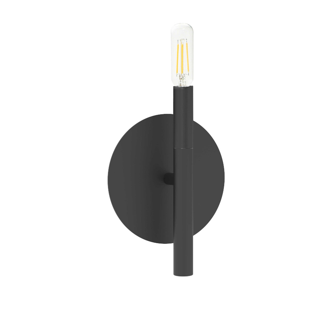 Dainolite 1 Light Incandescent Wall, Sconce Matte Black WAN-91W-MB