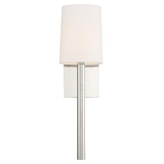 Crystorama Weston 1 Light Polished Nickel Wall Mount WES-9901-PN