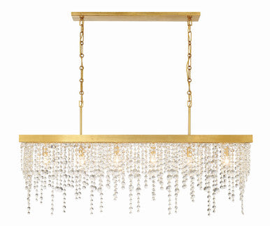 Crystorama Winham 6 Light Antique Gold Chandelier WIN-617-GA-CL-MWP