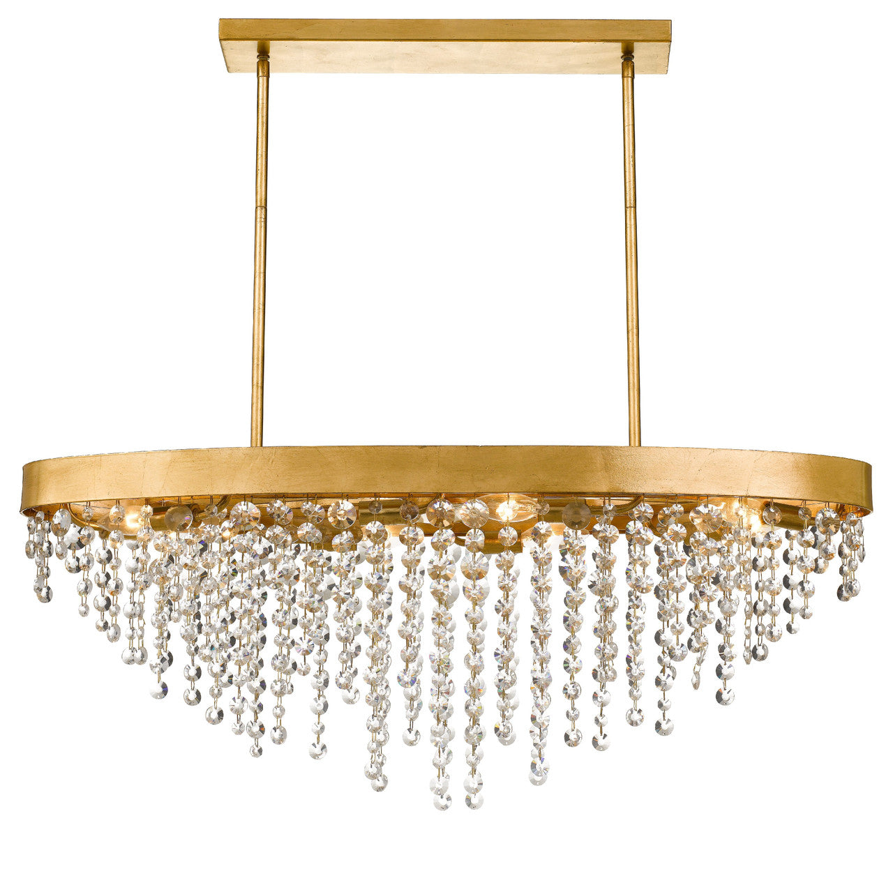 Crystorama Winham 8 Light Antique Gold Crystal Chandelier WIN-619-GA-CL-MWP