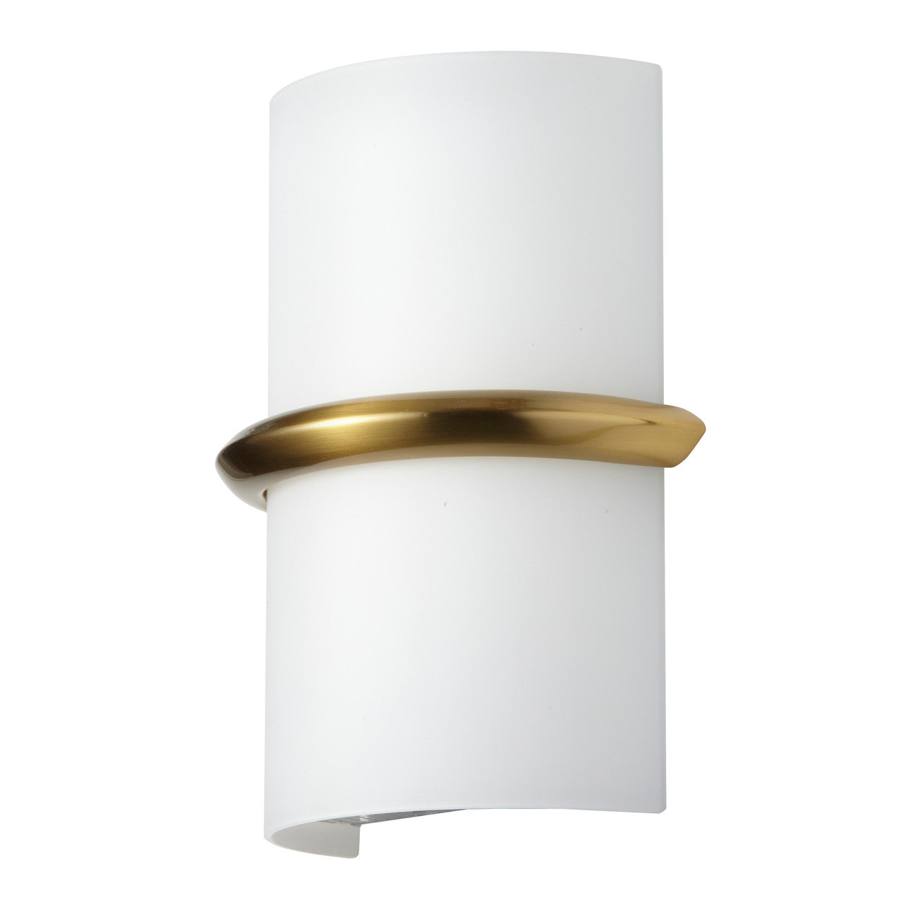 Dainolite 14W Wall Sconce, Aged Brass w/ Opal Glass WLC-914LEDW-AGB