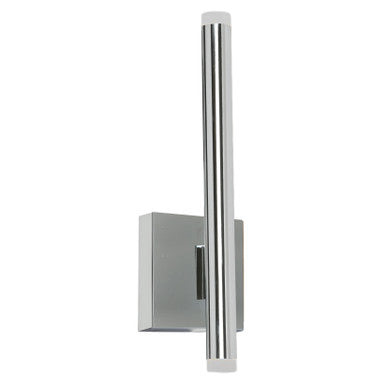 Dainolite 10W Wall Sconce, Polished Chrome with White Acrylic Diffuser WLS-1410LEDW-PC