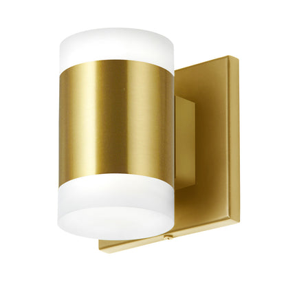 Dainolite 2 Light 14W Wall Sconce, Aged Brass WLS-514LEDW-AGB