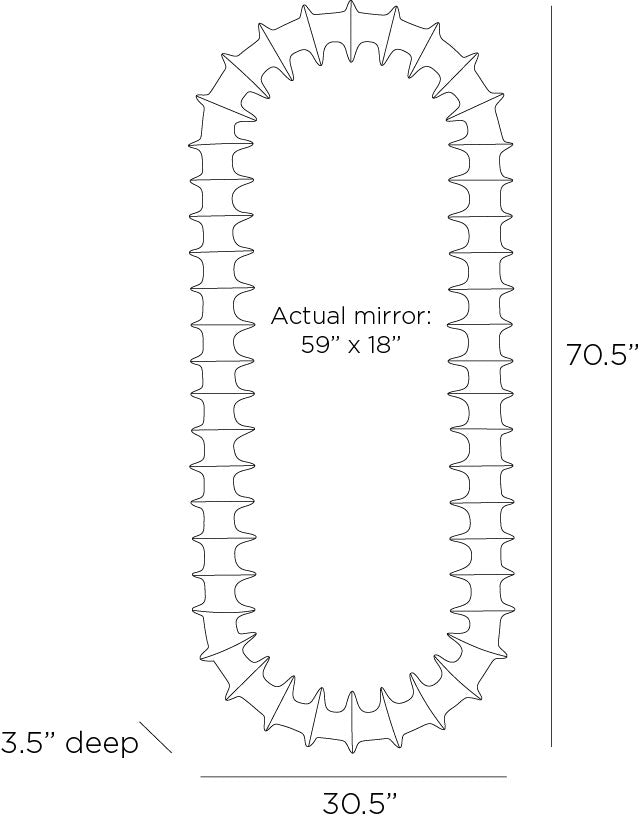 Arteriors Home Gilcrest Floor Mirror WMC04