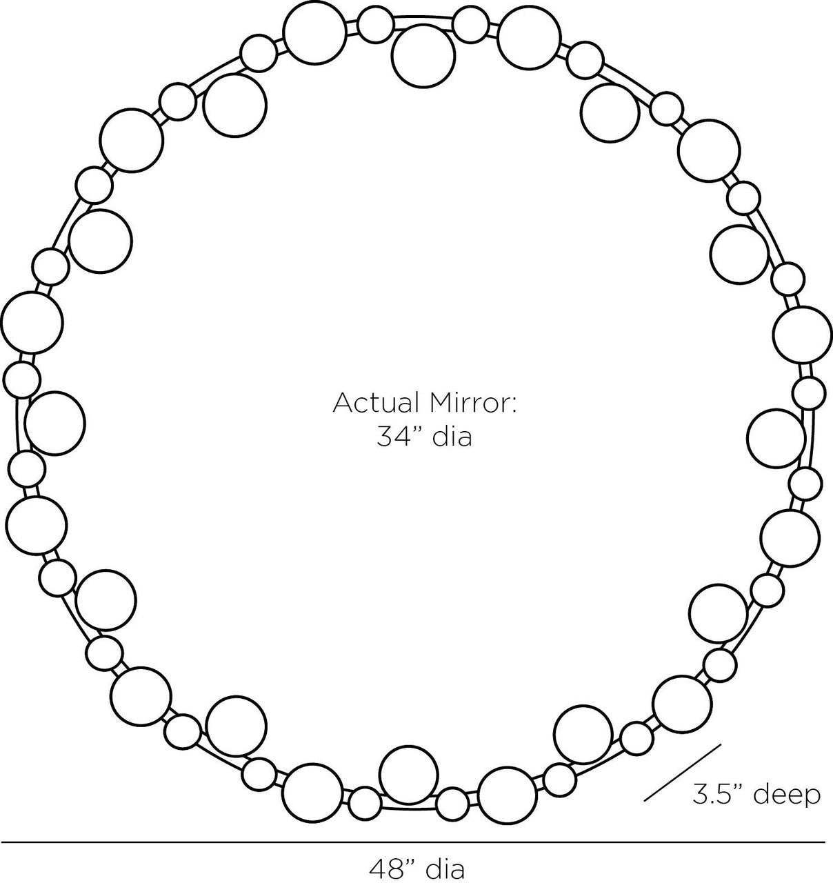 Arteriors Home Zaldana Mirror WMI01