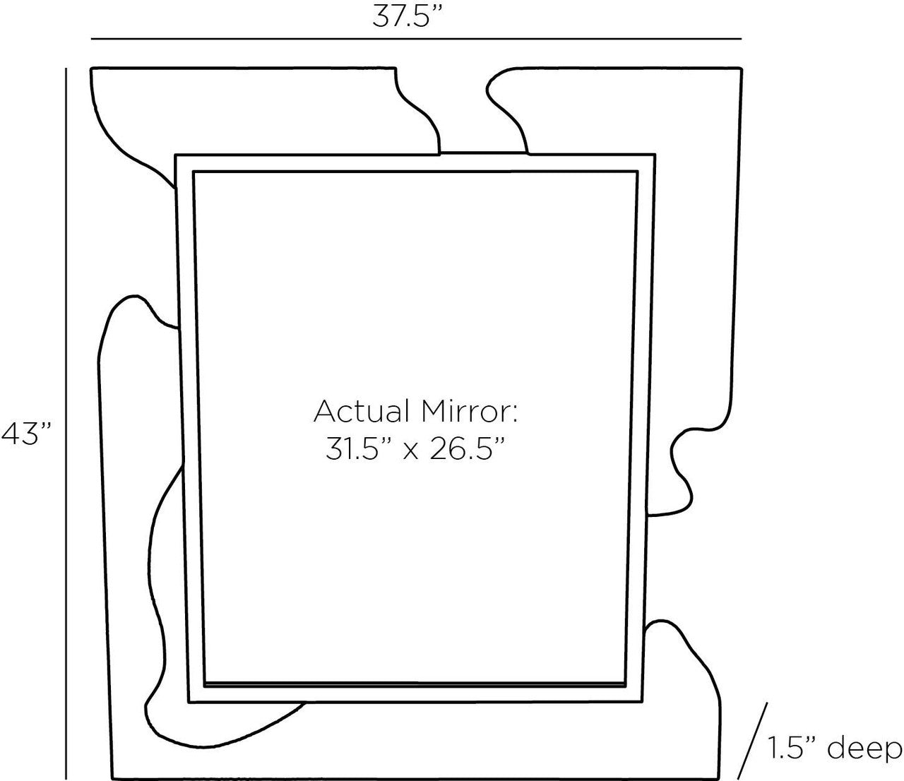 Arteriors Home Zayden Mirror WMI27