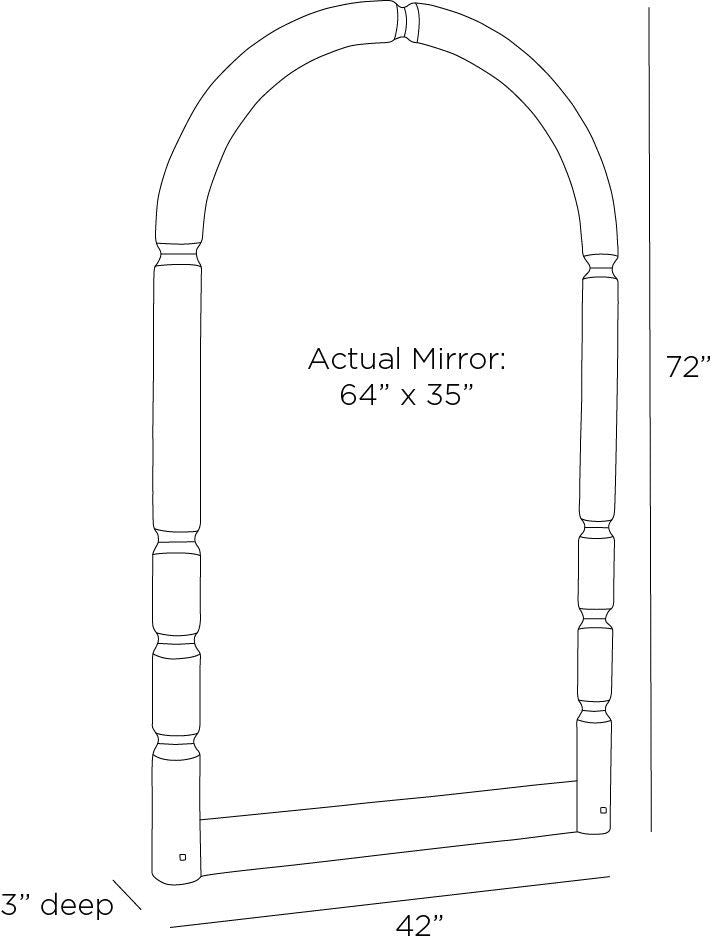 Arteriors Home Charleston Floor Mirror WMI55