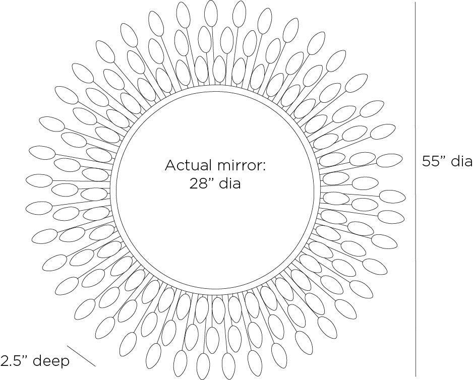 Arteriors Home Frida Mirror WMI69