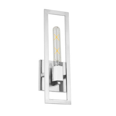 Dainolite 1 Light Incandescent Wall Sconce, Polished Chrome WTS-141W-PC